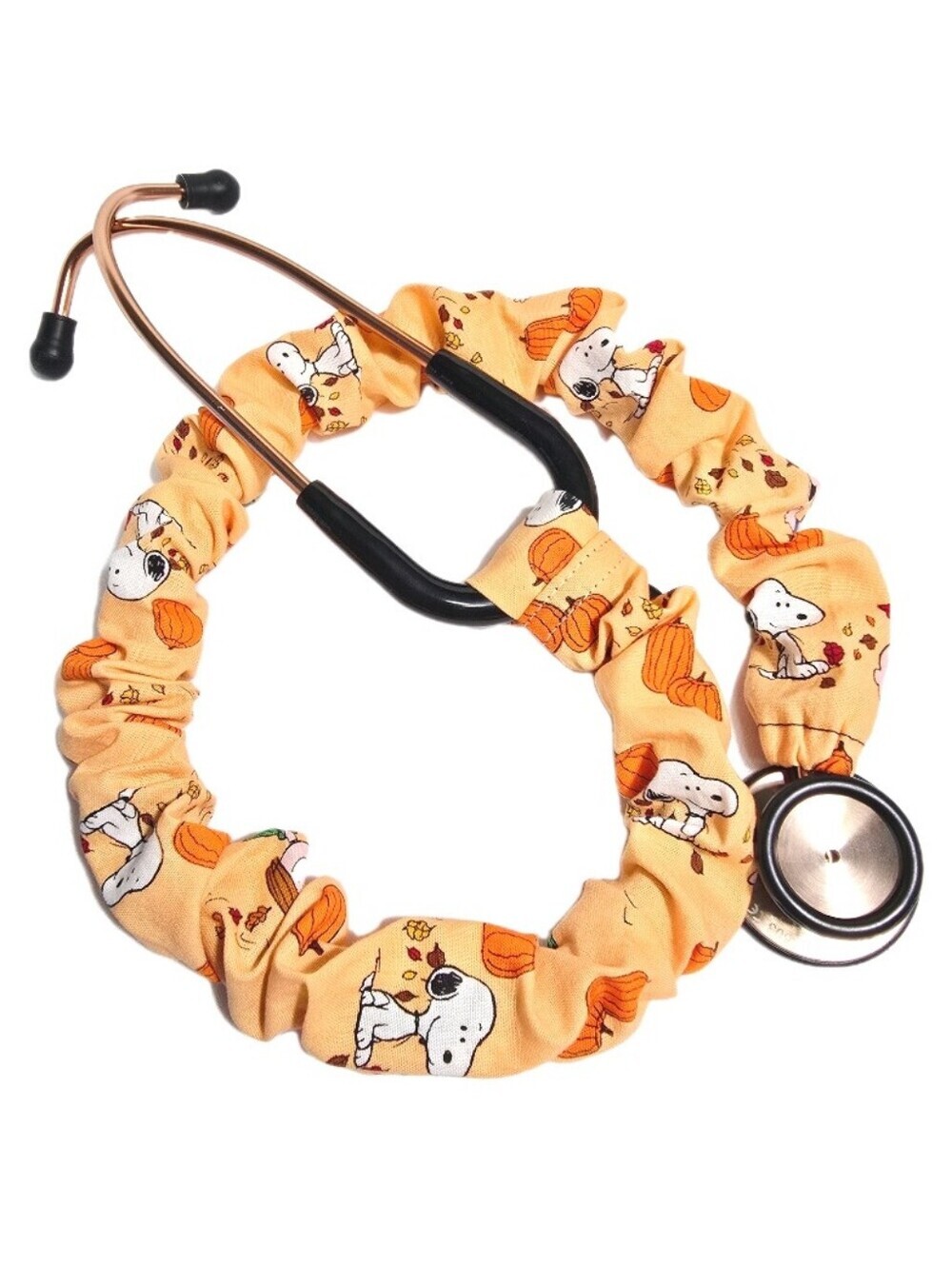 Handmade Orange Snoopy Pumpkin Fall Halloween Stethoscope Sleeve Cotton Cover